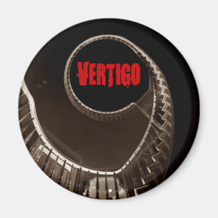 Hitchcock-esque Vertigo Dark Circular Stairwell Magneet