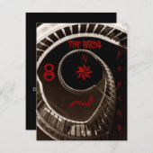 HITCHCOCKESQUE PARTY THEME INVITATION HITCHCOCK (Devant / Derrière)