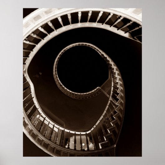 HITCHCOCKESQUE VERTIGO VORTEX POSTER SPIRALE STAIR (Voorkant)