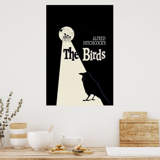 Hitchcocks the Birds Poster (Keuken)
