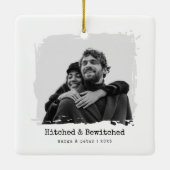 Hitched & Bewitched - Ornament voor trouwfoto's (Achterkant)