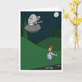 Hitchhiking Folded Wenskaart Kaart (Gele Bloem)