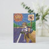 Hitchiking Hobo  Briefkaart (Staand voorkant)
