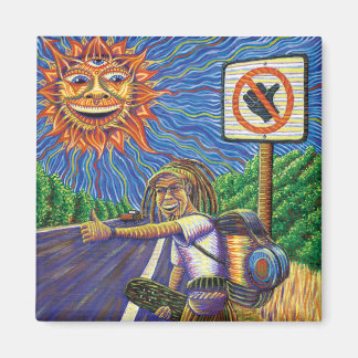 Hitchiking Hobo Magneet