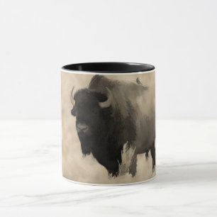 "Hitching a Ride" - Bison-lover's design Mok