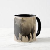"Hitching a Ride" - Bison-lover's design Mok (Voorkant rechts)