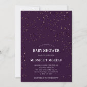 Hitchy Celestial Baby shower Invitation Kaart (Achterkant)