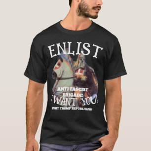 HITEM ANTI-FASCISTISCHE BRIGADE AANMELDEN HARD 203 T-SHIRT
