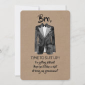 Hitler - Suit up - Funny Groomsman Invite Kaart (Voorkant)