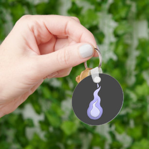 Hitodama Flame: Japanse geest Yokai Sleutelhanger