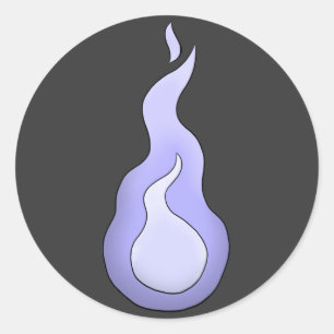 Hitodama Flame Ronde Sticker