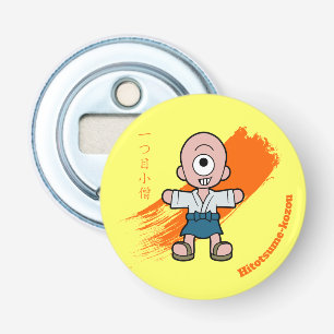 Hitotsume-kozo- Japans Eenogig Yokai Button Flesopener