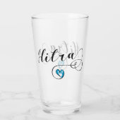 Hitra Flag Heart, Noorwegen Glas (Achterkant)