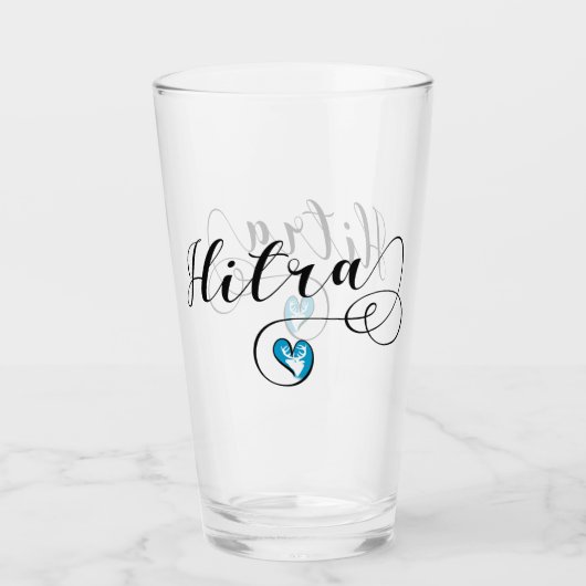 Hitra Flag Heart, Noorwegen Glas (Voorkant)