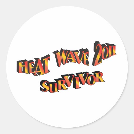 Hittegolf Survivor 2011-tas Ronde Sticker (Voorkant)