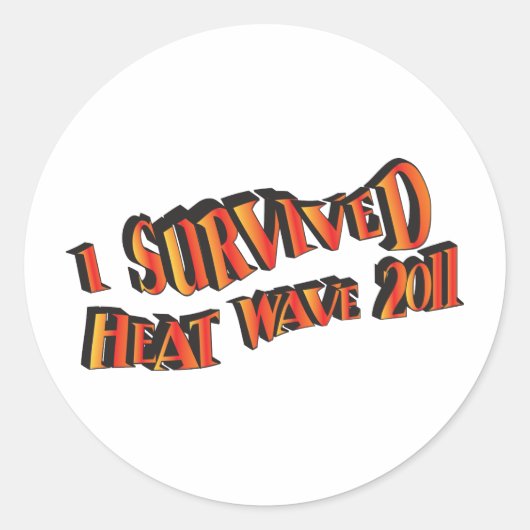 Hittegolf Survivor 2011-tas Ronde Sticker (Voorkant)