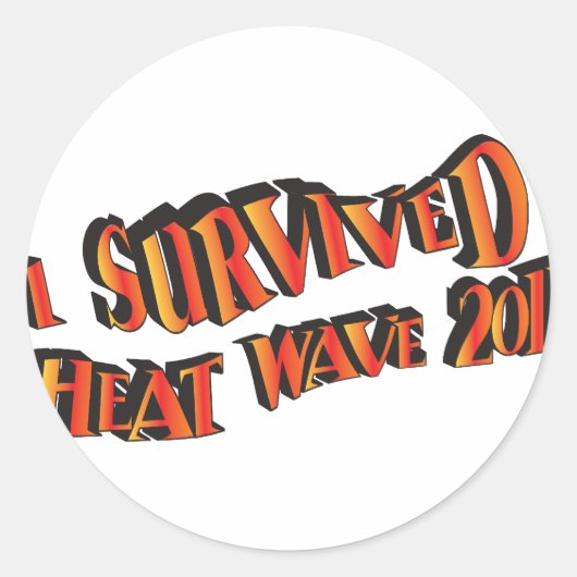 Hittegolf Survivor 2011-tas Ronde Sticker (Voorkant)