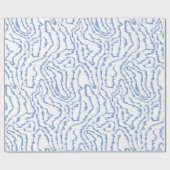 Hittegolven blauw cadeaupapier (Vlak)