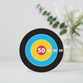 Hitting 50 Target Hunters 50th Birthday Invitation Kaart (Staand voorkant)