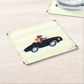 Hitting de Open Road 3 Vierkante Kartonnen Onderzetter (Schuin)