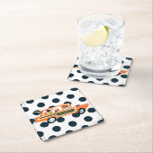 Hitting de Open Road 4 Vierkante Kartonnen Onderzetter (Insitu)