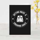 Hitting Holes Crushing Souls at Cornhole Kaart (Gele Bloem)