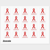 HIV/AIDS Advocate White Square Sticker (Vel)