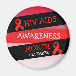 HIV AIDS AWARENCY MAAND December Magnet Magneet