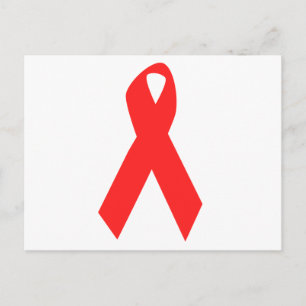 HIV-BEWUSTMAKING / AIDS-RIBBON BRIEFKAART