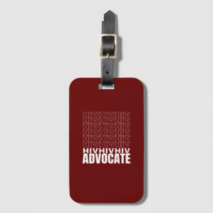 HIV HIV Advocate Bagagelabel