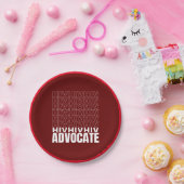HIV HIV Advocate Papieren Bordje (Feest)