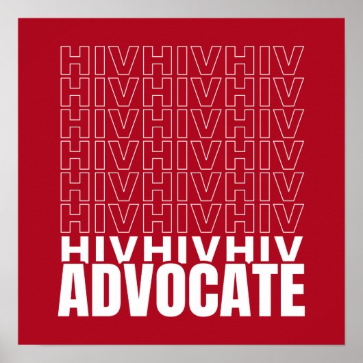 HIV HIV Advocate Poster (Voorkant)