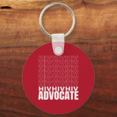 HIV HIV Advocate Sleutelhanger (Voorkant)