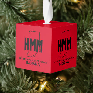HIV Moderniseringsbeweging Indiana Kubus Ornament