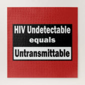HIV Niet-detecteerbaar is gelijk aan HIV Niet-over Legpuzzel (Verticaal)