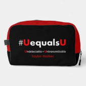 HIV Undetectable Equals Untransmittable - Minimali Toilettasje (Voorkant)