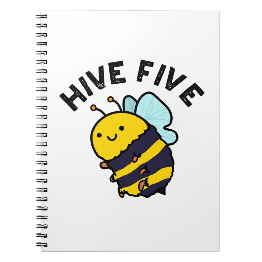 Hive Five Funny High Five Bij PUn Notitieboek (Voorkant)