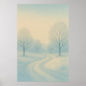 Hiver 4, Neige tourbillonnante, Impression saisonn (Devant)