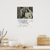 Hiver 50e anniversaire Mariage Affiche de bienvenu (Cuisine)