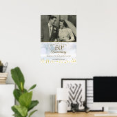 Hiver 50e anniversaire Mariage Affiche de bienvenu (Bureau à domicile)