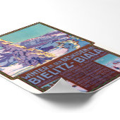 Hiver à Bielitz-Biala Poster vintage 1910 (Coin)