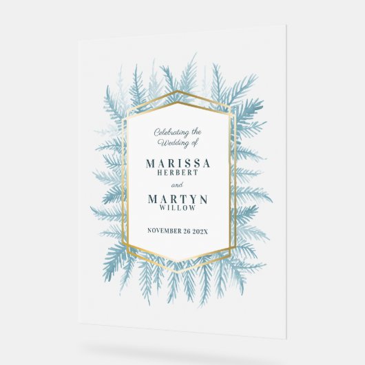 Hiver à feuillage persistant bleu épicéa art maria (Angle)