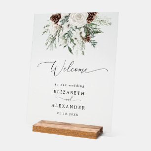 Hiver à feuillage persistant mariage élégant