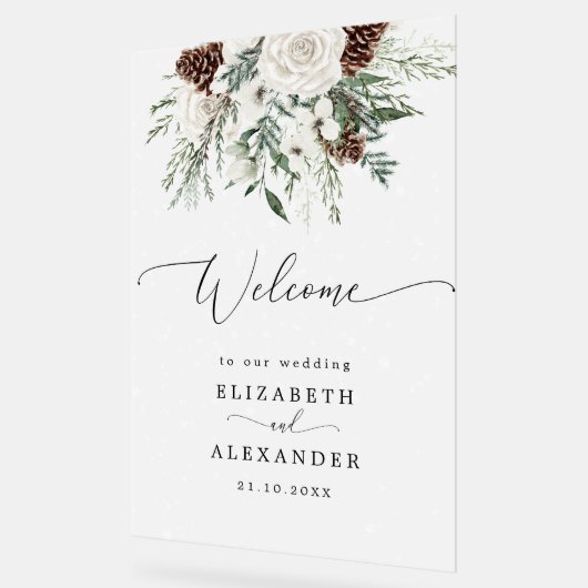 Hiver à feuillage persistant mariage élégant accue (Angle)