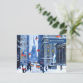 Hiver à New York. Cartes postales de Noël (Debout devant)