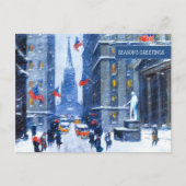 Hiver à New York. Cartes postales de Noël (Devant)
