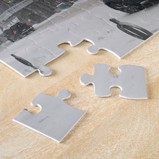 Hiver à New York Snowstorm Photo Puzzle (Côté)