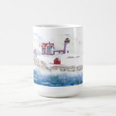 Hiver à Nubble LIghthouse Maine Mug (Centre)