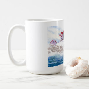 Hiver à Nubble LIghthouse Maine Mug