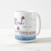 Hiver à Nubble LIghthouse Maine Mug (Devant droit)